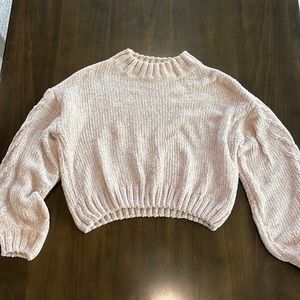 Nude cropped chunky sweater from Princess Polly. Size S/M